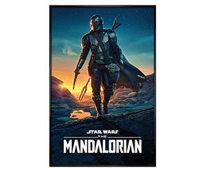 Grindstore Star Wars Gloss Black Framed : The Mandalorian Nightfall Maxi Poster 61x91.5cm