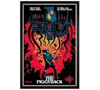 Grindstore Stranger Things Black Wooden Framed 4 Chapter 9 The Piggyback Maxi Poster 61x91.5cm