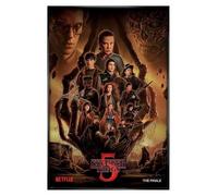 Grindstore Stranger Things S5 (The Finale) Maxi Poster - Black Gloss Framed - Framed Poster Print, Wall Decor/Art, Home Gift Idea, For Living Room, Bedroom, Home or Office Display