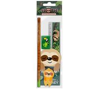 Grindstore Take It Easy Sloth Stationery Set (C) - Contemporary Style, A4 Writing Paper, 30 Sheets, Nc