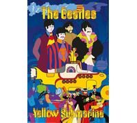 Grindstore The Beatles Yellow Submarine Maxi Poster - Black Gloss Framed - Framed Poster Print, Wall Decor/Art, Home Gift Idea, For Living Room, Bedroom, Home or Office Display