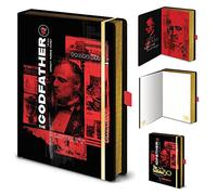 Grindstore The Godfather Vito Corleone A5 Notebook - Official Merchandise , Schwarz/Rot , Pack of 1