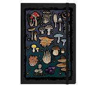 The Mushroom Guide A5 Hard Cover Notebook Black 14x31cm