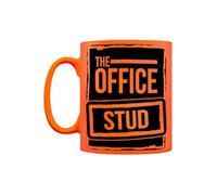 Grindstore The Office Stud Orange Neon Ceramic Mug, Rude Gift, Birthday Present, Funny Gift, Drinkware, Present for Him or Her