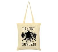 Grindstore They Can't Burn Us All Cream Tote Bag