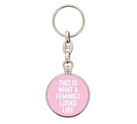 Grindstore This Is What A Feminist Looks Like Circular Keyring 3.5 x 3.5cm