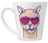 Grindstore This Llama Don't Need No Drama Latte Mug for Tea or Coffee White Ceramic