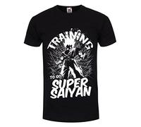 Grindstore Training to Go Super Saiyan Mens Black T-Shirt-Large (40-42)