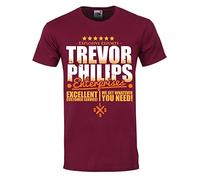 Grindstore Trevor Philips Enterprises Mens Burgundy T-Shirt