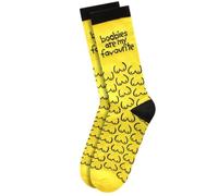 Grindstore Twisted Soles Boobies Are My Favourite Novelty Adult Socks - 1 Pair