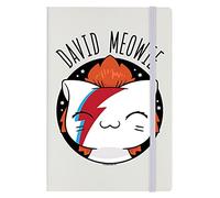 Grindstore V.I.Pets David Meowie A5 Notebook Cream 14x21cm