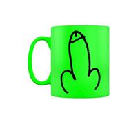 Grindstore Willy Green Neon Ceramic Mug, Rude Gift, Birthday Present, Funny Gift, Drinkware, Present for Him or Her