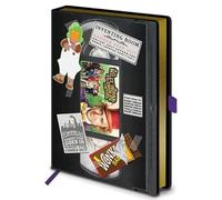 Grindstore Willy Wonka And The Chocolate Factory Journal Notebook (VHS Design) Notepads A5 and Note Book in Presentation Gift Box, 240 Pages - Official Merchandise