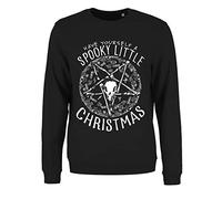 Grindstore Women's Have Yourself A Spooky Little Christmas Christmas Jumper Sweater Black