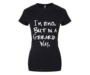 Grindstore Women's I'm Emo But in A Gerard Way T-Shirt Black