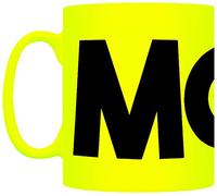 Grindstore Yuk! Moist Neon Yellow Tea or Coffee Mug