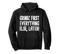 Grindz First Hawaiian Pidgin Hawaii Creole English Aloha Pullover Hoodie