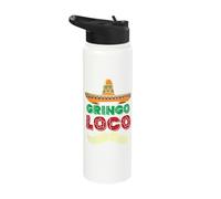 Gringo Loco Funny Cinco De Mayo Stainless Steel Insulated Water Bottle