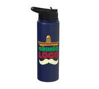 Gringo Loco Funny Cinco De Mayo Stainless Steel Insulated Water Bottle