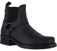 Gringos M486 Harley Mens Leather Biker Cowboy Western Ankle Boots Black UK 11