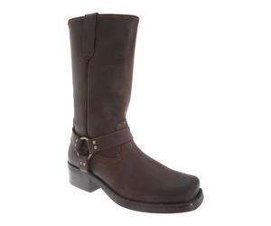 Gringos Mens High Harley Western Harness Leather Cowboy Boot DF578