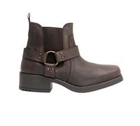 Gringos Mens Western and Cult Fashion Low Harley - Brown Waxy Leather, Mens UK 8/EU 42