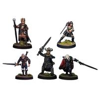 Grinning Gargoyle Adventurers Pack - 28mm White Metal Tabletop Fantasy RPG Unpainted Miniatures - Paintable Player Character Figures - DnD Icons of the Keep Dungeons and Dragons Minis (Adventurers)