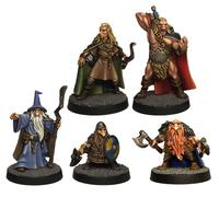 Grinning Gargoyle Adventurers Pack - 28mm White Metal Tabletop Fantasy RPG Unpainted Miniatures - Paintable Player Character Figures - DnD Icons of the Dungeons and Dragons Minis (Heroes)