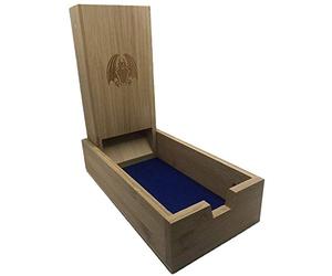 Grinning Gargoyle - Bamboo DnD Dice Tower and Dice Rolling Tray - Portable Wood Dice Shaker Accessory - Dice Trays for Role-Playing and Tabletop Games - Noise Dampening Wooden Dice Tray (Gargoyle)