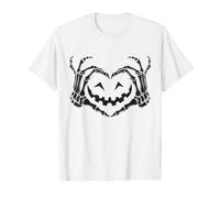 Grinning Jack O Lantern, Skeleton Hands, Halloween Value Graphic T-Shirt