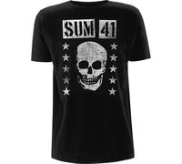 Grinning Skull Cotton T-Shirt Sum 41 Black M