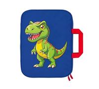 GRINSEZWERGE Kids Storage Bag in T-Rex Design for TipToi, Leapfrog LeapStart Books, LeapReader & Edurino I Safe Travel Case for Pen, Books, Tablet's & Accessories