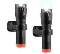 Grinsvalley 4 in 1 Plug in Emergency Flashlight Rechargeable LED Night Light with Motion Sensor for Power Outage Home Safety Portable Work Light Removable Torch for Camping and Indoor Use(2 Pack)