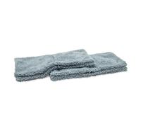 Griot's Garage 10295 Microfiber Plush Edgeless Wash Cloths (Set of 2),Gray,Small
