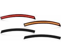 Griozzyi Car turn signals Side Mirror Indicator Light for Chevrolet For Chevy For Corvette C7 2014-2019 for Smoked Lens Marker Lamp Amber