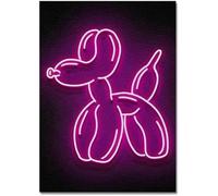 Griozzyi Neon Sign Posters and Decorative Arts for Canvas Painting Representing a Balloon Dog, for Modern Bathroom 30x40cm(1)