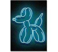 Griozzyi Neon Sign Posters and Decorative Arts for Canvas Painting Representing a Balloon Dog, for Modern Bathroom 30x40cm(2)