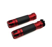 Grip 2019 CNC Aluminum 7/8" Motorcycle Handle Grips Bar Moto Handlebar Grip For BMW C400GT C600 C650 C650GT Sport F650GS F700GS F800R handlebar end(Rood)