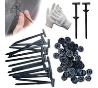 Grip Auto Zip Ties Buckles 150PCS, 2026 Grip Auto Zip Tie with Pin & Button, Multipurpose UV Resistant Heavy Duty Self-Locking Zip Ties for Car Body Fixing & Daily Auto Repair (100Pcs)