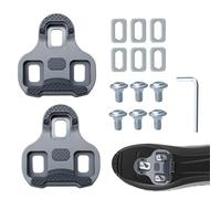 Grip Bicycle Cleats Compatible with Look Keo Bike Pedal, 3-Hole Grip Blade 2 Max Carbon Classic Cleats with 4.5° Float, for Road Bike, MTB, Professional Grip for Cyclists, Everyday Riders (Grey)