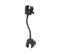Grip Clip on Gooseneck Microphone Stand for Holding Microphones Handheld Fan and Other Small Electronics Double Clamp Pickup Stand