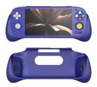 Grip Cover Case for Retroid Pocket 5, Ergonomic Modified Handle Game Grip Soft Sleeve Enhance Hand Feel Gamepad Stand Holder Protective TPU Shell (purple)