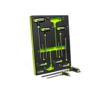 Grip Edge Star T-Handle Driver Set, 8-Piece, S2 Steel, Sizes T10-T45, Includes Premium EVA Foam Tray