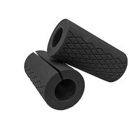 Grip Fat Bar,Dumbbell Fat Barbell Grip, Thick Bar Grips for Weightlifting Fitness Bar Handle Silicone Non-Slip Protective Pad,1 Pair of Black