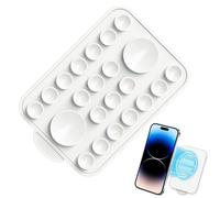 Grip for Mobile Phones - Silicone Self-Adhesive Holder for Smartphones - Portable Magnetic Phone Grip for Door Window Mirror Outdoor Video Blogging Travel Bathroom Selfie