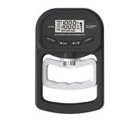 Grip Force Dynamometer - Black Rechargeable, 180kg Measuring Range, Digital Grip Strength Tester, Measuring Device with Intelligent Memory, Grip Trainer