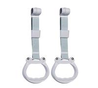 Grip Grow Handles - 2 Pieces Playpen Pull Up Rings for Support and Standing Practice, Portable Cute Safety Bedside Training Rings for Crawling, Motor Skill Toys for Walking Balance, Coordinatio