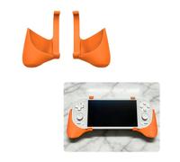 Grip Handle for Retroid Pocket 5, Ergonomic Clip-on Hand Grips, Lightweight PLA, Comfortable Gaming Accessory for Handheld Console，White (Orange)