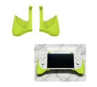 Grip Handle for Retroid Pocket 5, Ergonomic Clip-on Hand Grips, Lightweight PLA, Comfortable Gaming Accessory for Handheld Console，White (Green)