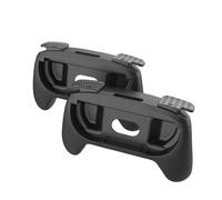 Grip Holder for Switch 2 Joy-Con, 2-Pack Ergonomic Controller Grip for Switch 2 J-CON, Anti-Slip Silicone Pad with Wide LR Buttons for Enhanced Gaming Comfort (3 Color Options) (Black)